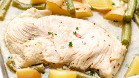 One Pan Chicken Green Beans and Potatoes