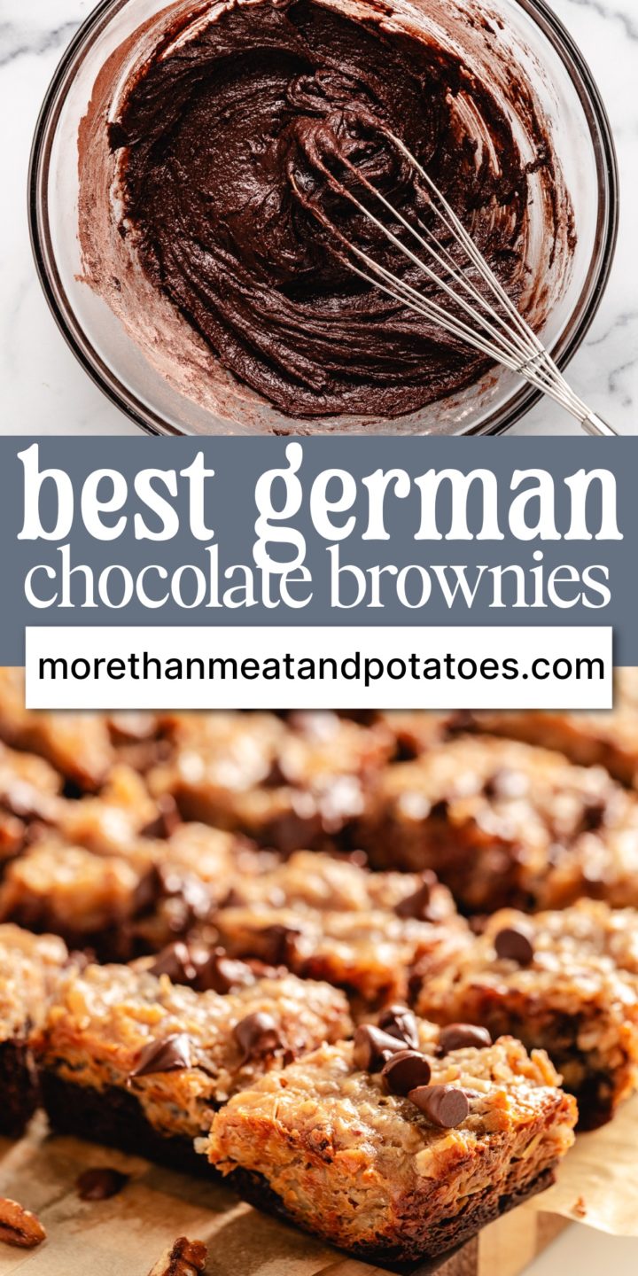 Bowl of brownie mix and brownies on a cutting board.