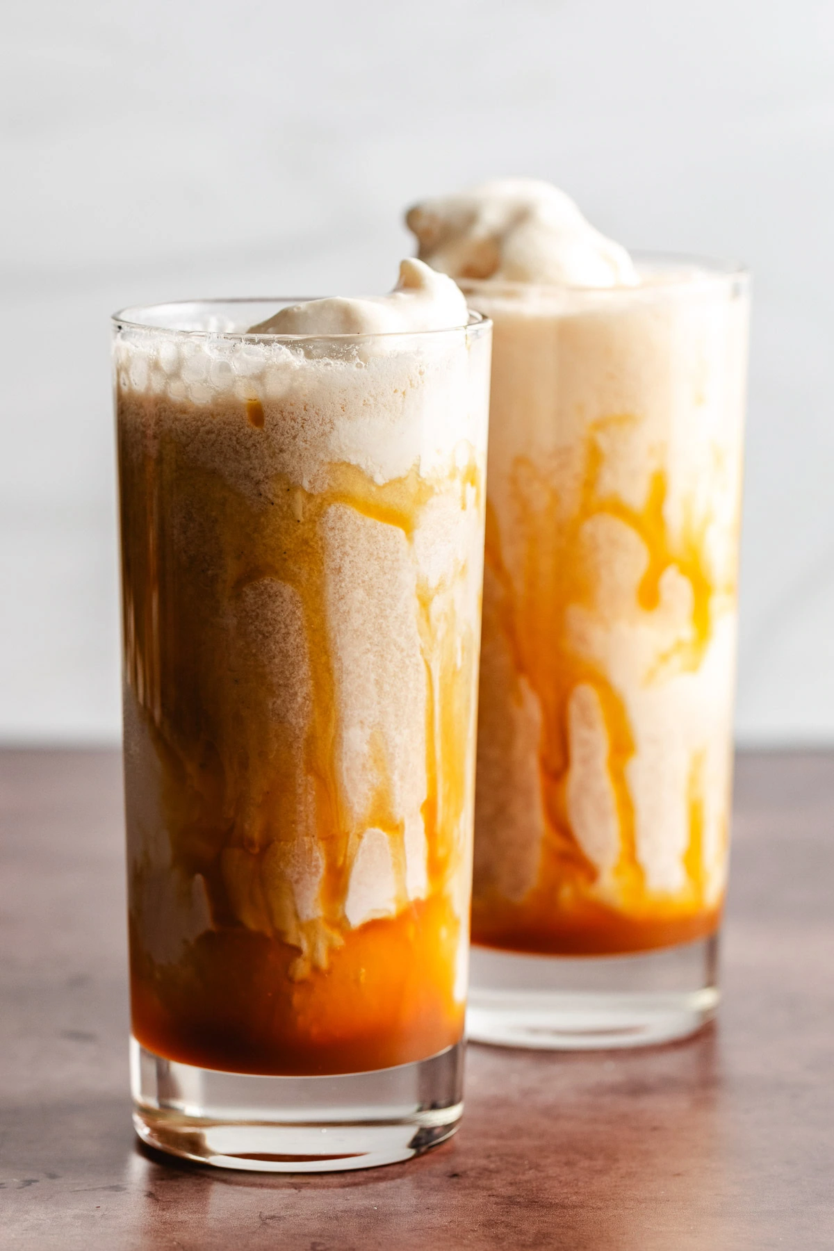 2 Ingredient Apple Cider Floats Apple cider poured over ice cream.
